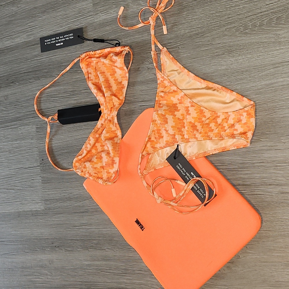 Orange confetti set with bag - Picture 1 of 5
